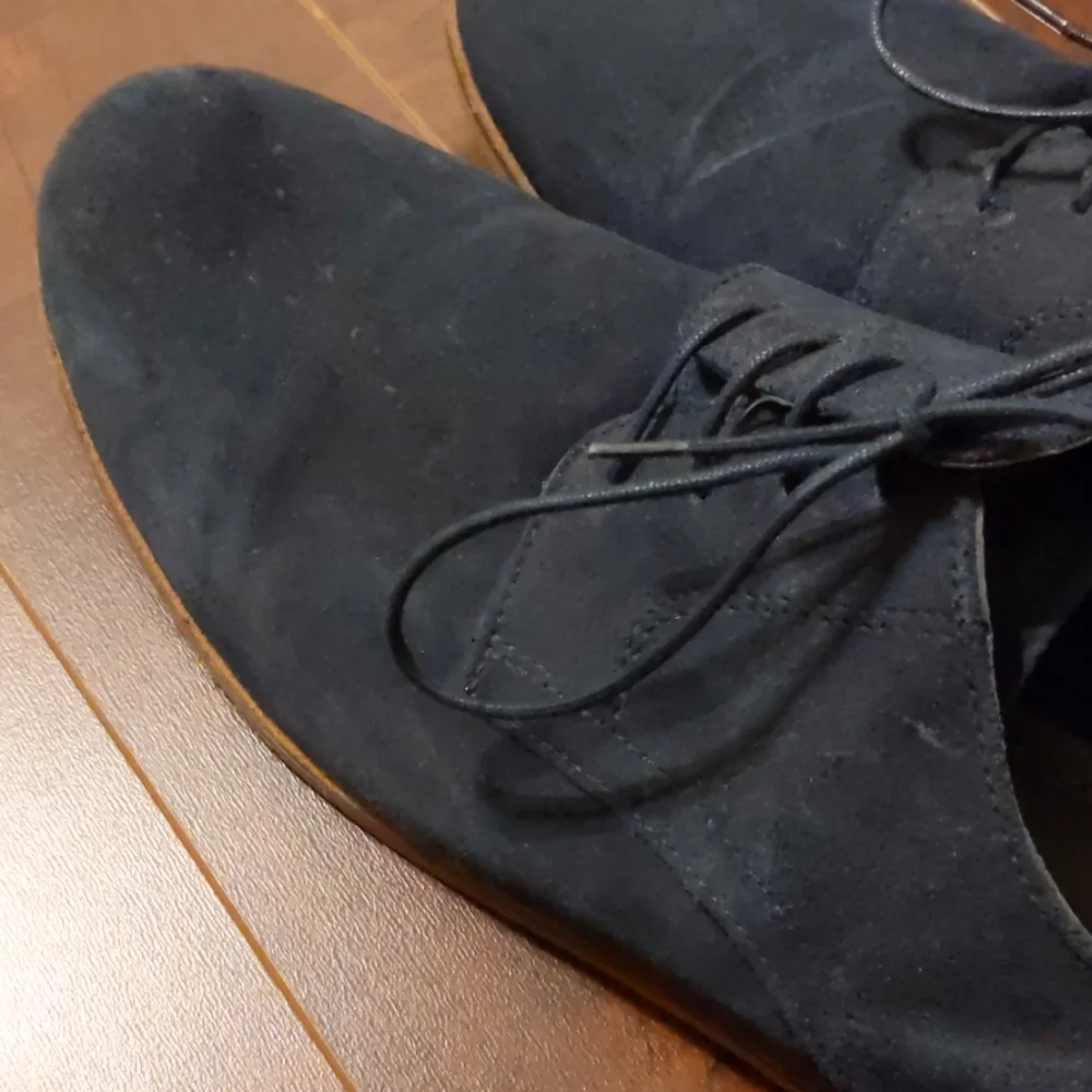 Hawkins McGill blue suede shoes